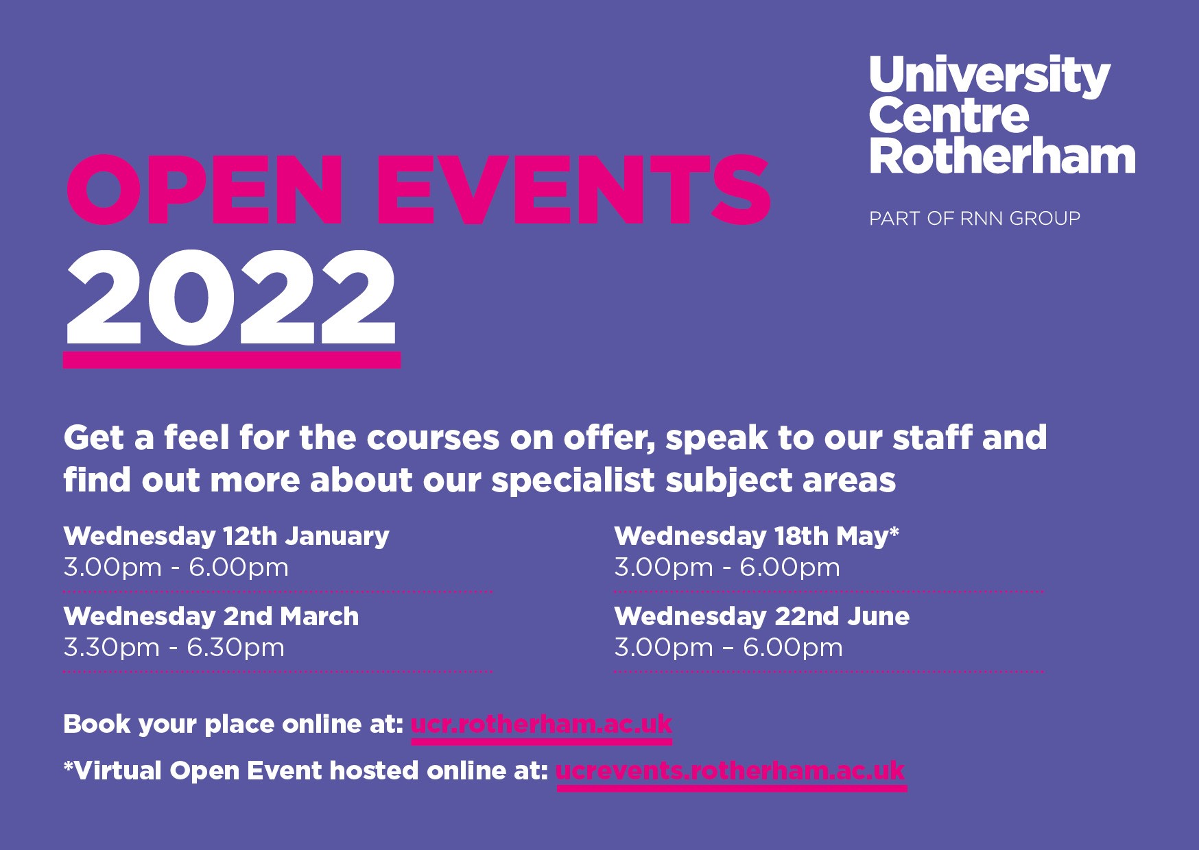 University Centre Rotherham Open Event | Hepp Connects | HeppHUB