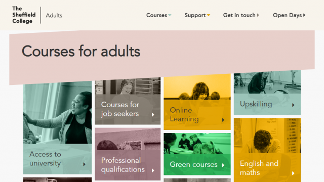 The Sheffield College Courses for Adults